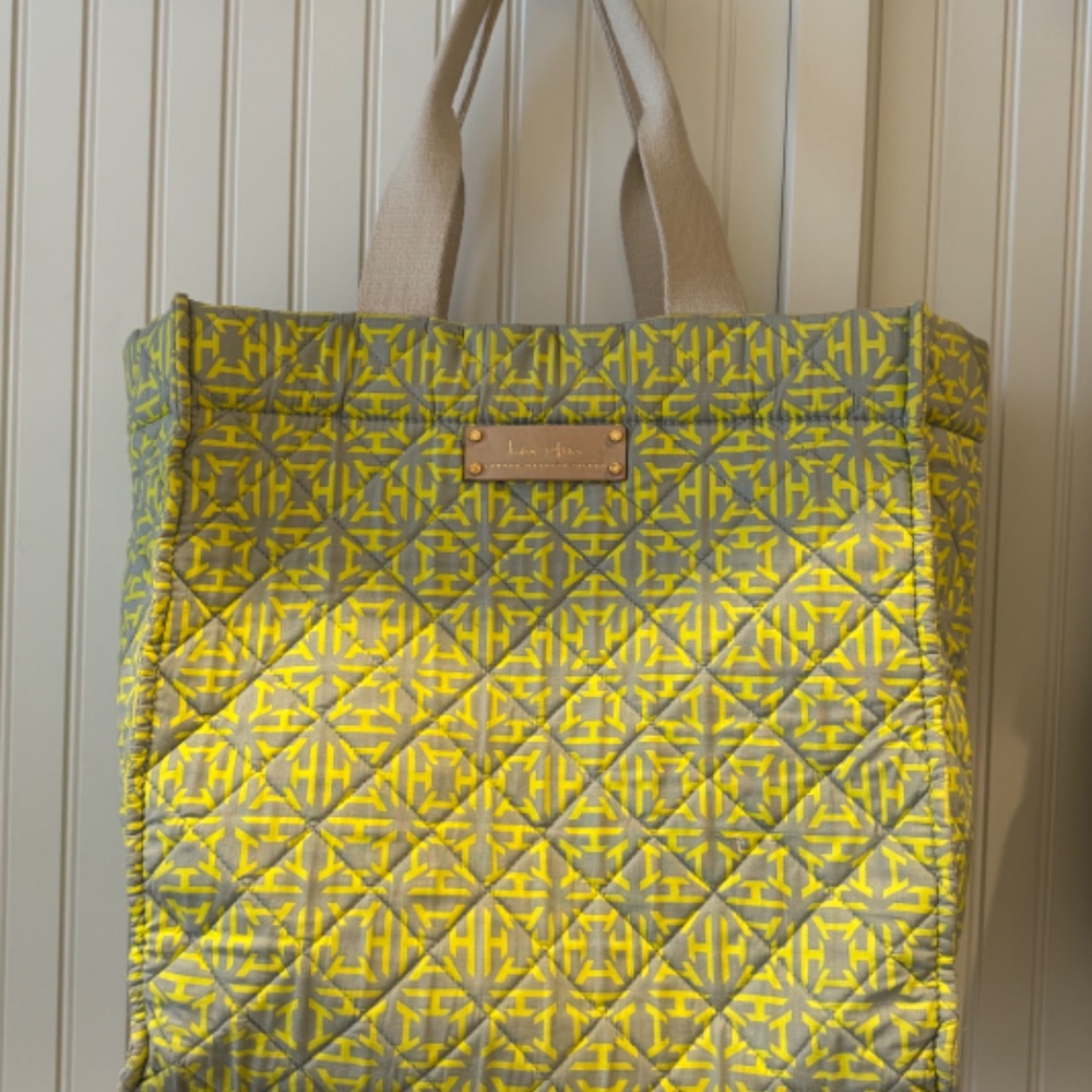India Hicks Riviera Tote Rapeseed,Used - Picture 4 of 9